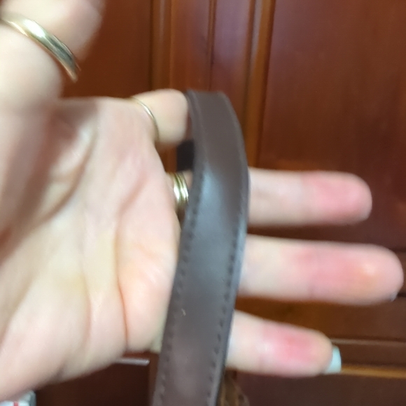 Crocodile Pattern Shoulder Bag - Brown - Picture 6 of 11